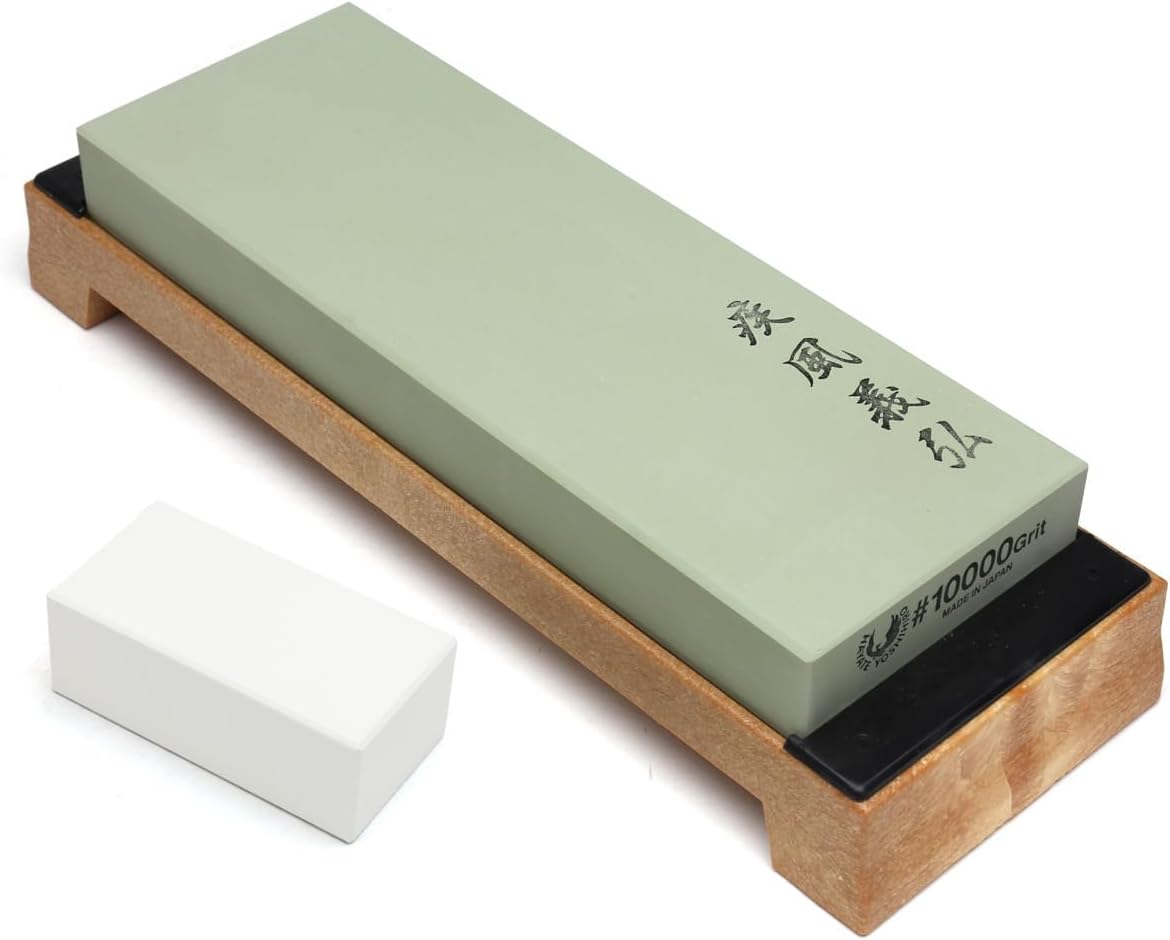 oshihiro Professional Grade Toishi Japanese Whetstone Knife Sharpener Water Stones (#10000 grit)